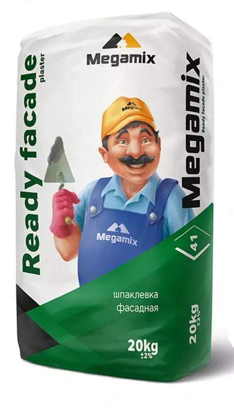 Шпаклевка фасадная Megamix Ready facade