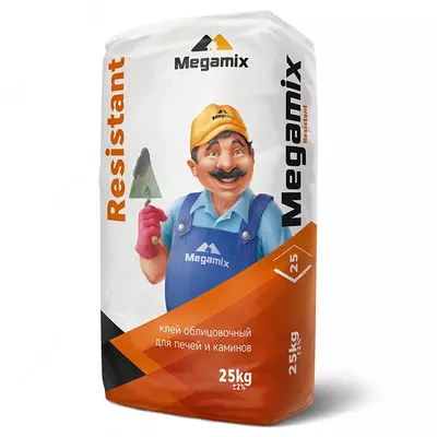 Megamix Resistant pechka va kamin uchun loy qoplamasi