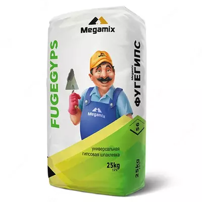 Универсальная гипсовая шпаклевка Megamix Fugegyps
