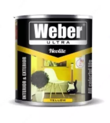 Weber желтая краска неолит 2.5 кг