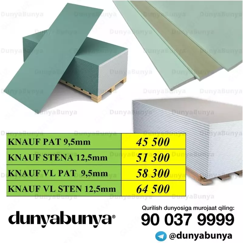 Гипсокартонный лист KNAUF STENA 12