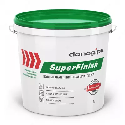 ШПАТЛЕВКА ПОЛИМЕРНАЯ SuperFinish 5kg DANOGIPS