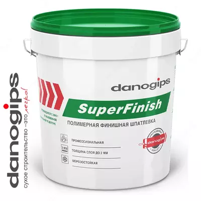 ШПАТЛЕВКА ПОЛИМЕРНАЯ SuperFinish 18kg DANOGIPS