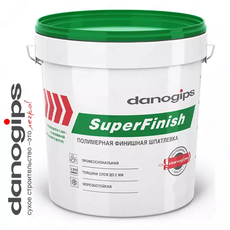 ШПАТЛЕВКА ПОЛИМЕРНАЯ SuperFinish 18kg DANOGIPS