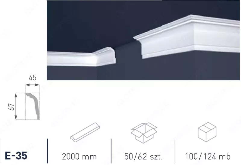 Tyaga potolochniy E35 (62) 67*45 MARBET