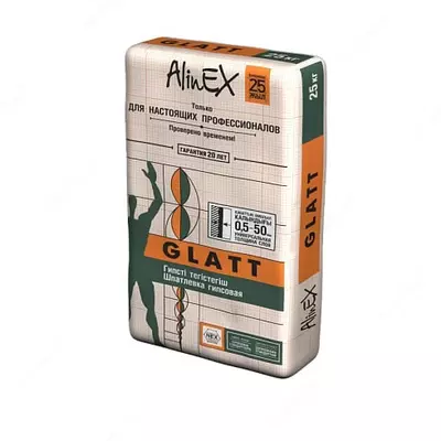 ШПАТЛЕВКА Glatt 25kg ALINEX