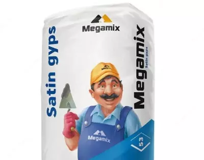 ГИПС САТИН ШПАКЛЕВОЧНЫЙ "SATIN 53" MEGAMIX