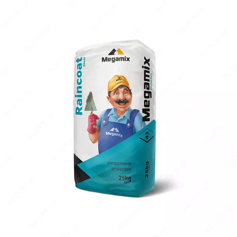 DEKORATIVNAYA SHTUKATURKA (RAINCOAT DECOR 43) MEGAMIX