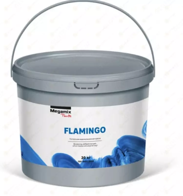 КРАСКА ВОДОЭМУЛЬСИОННАЯ (FLAMINGO)внутр. потолочная MEGAMIX