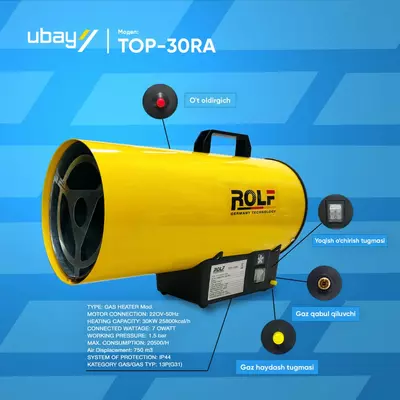 Пушка ГАЗ 220В 30кВт ROLF