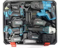 Набор инструмента 4х аккумуляторов (Перфоратор+балгарка+Дрель+Гайкаверт) 4в1 MAKITA