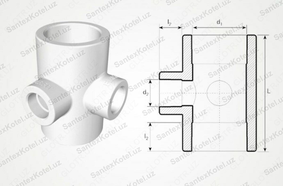 Купить Тройник Двухплоскостной Для Полипропиленовых Труб