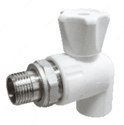 Кран шаровой для радиатора угловой 25х3/4" (40/10) (Valfex) - 61 056 сум / шт.