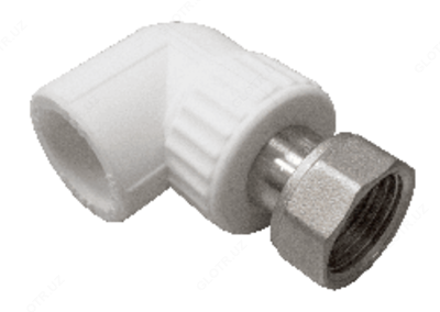 Угол с накидной гайкой 20х3/4" (80/20) (Valfex)