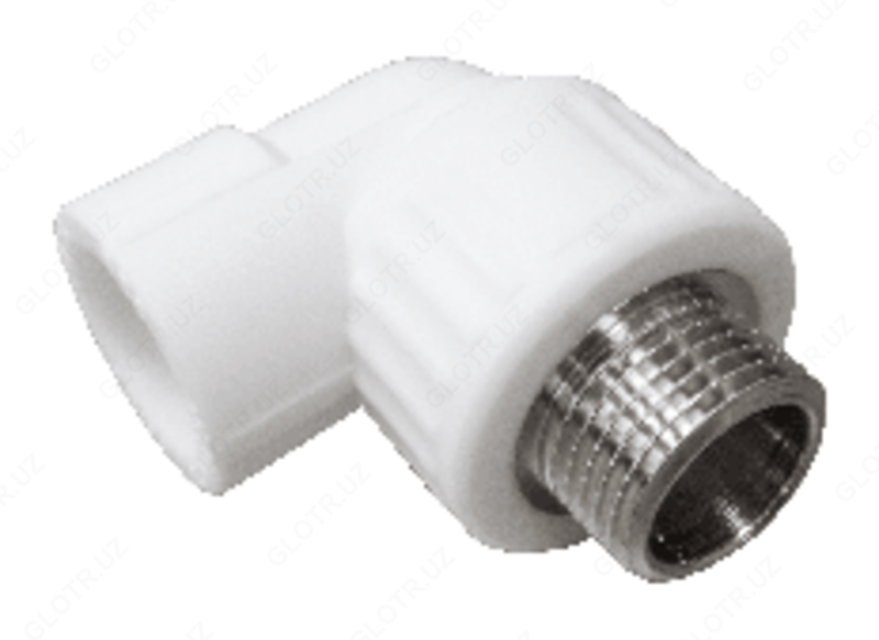 Угольник переходной с наружной резьбой 25х1/2" (90/15) (Valfex)