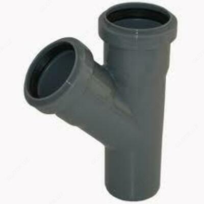 Тройник 45 град 110-50 вн.канализ.(30) VALFEX коробка
