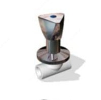 Хромированный кран для радиатора 3/4" х 25 (уп. 30 шт)