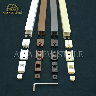 Шторы плиссе на подвижном карнизе (алюминиевый)