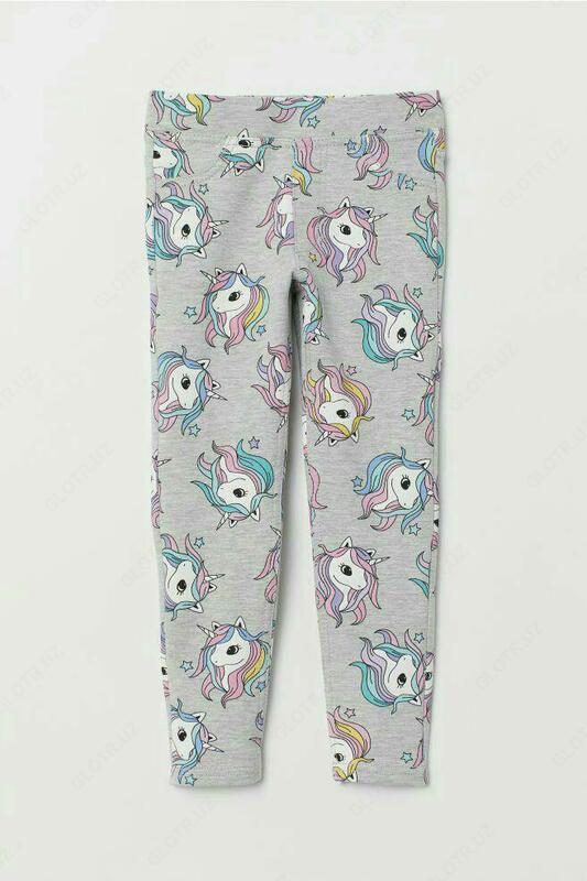  Серые пижамные штаны с единорогами - 