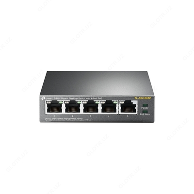 Коммутатор 5 port 100MB 4 port POE