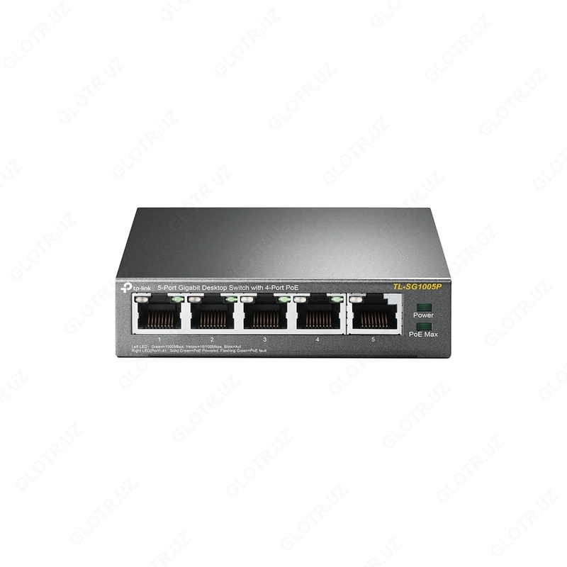 Коммутатор 5 port 100MB 4 port POE