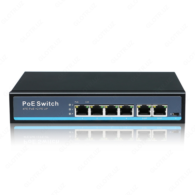 Коммутатор 5 port 100MB 4 port POE