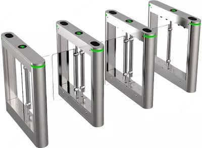 Турникет «ТРИПОД-ПОРТАЛ» - ES3012-3 «APOLLO» стеклянный