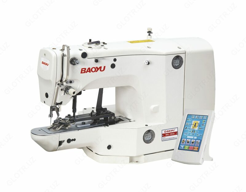 BML-1903-A Компьютеризированная пуговичная/закрепочная/глазковая/d-закрепочная машина с сенсорным управлением