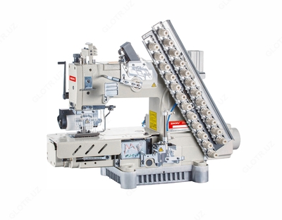 Baoyu BML-008-12064P-AWT-DS/W двенадцатиигольная промышленная швейная машина цепного стежка с задним пуллером