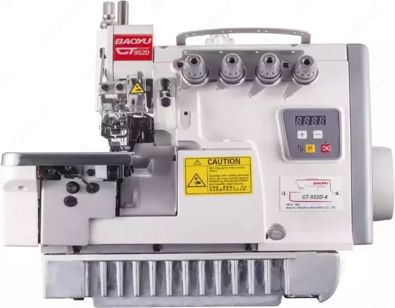 GT-952D-4 Высоко-скоростной четырехниточный оверлок со встроенным энергосберегающим сервомотором