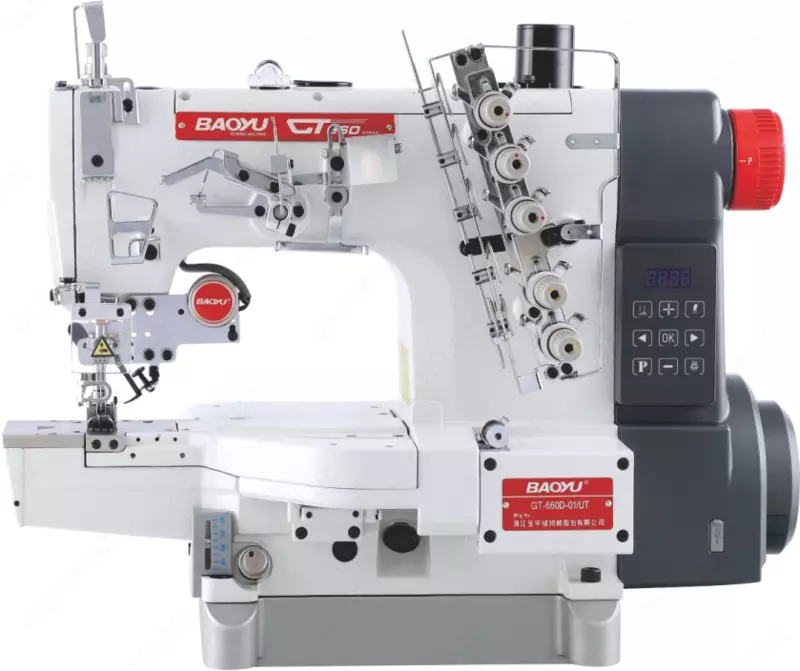 BML-600D-01-UT Silindrsimon gilamcha platformasi bo'lgan kompyuterli tikuv mashinasi