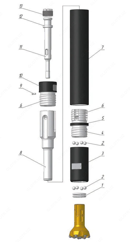 0 P MX 258.00 bolg'a va burg'ulash qismlari