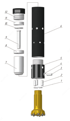 Пневмоударник П-105 ПМР MX 260.00 и коронки буровые - Цена по запросу