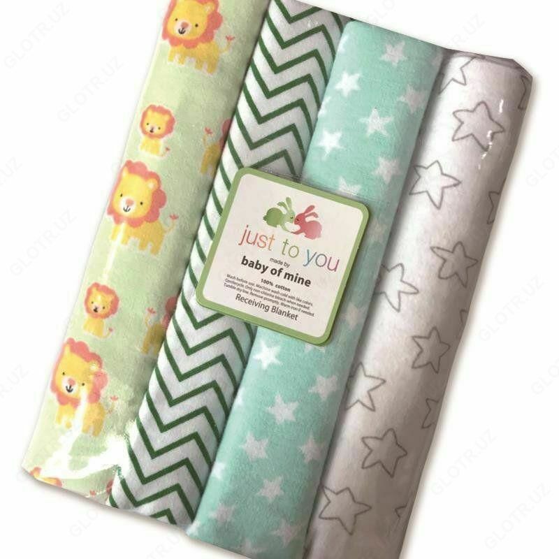 Фланелевые пеленки 4 шт HOUSEEN (1-8) Только в розницу