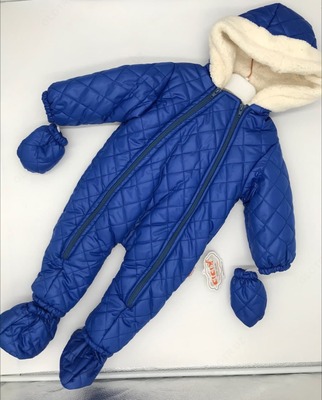 Детский теплый комбинезон с начесом для мальчика