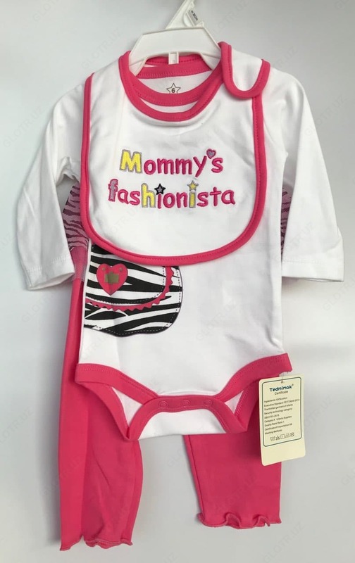 Комплект для девочки( со слюнявчиком)