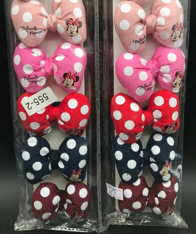 Детские заколочки-резинки с "Микки Маусом" для девочек - 15 000 сум