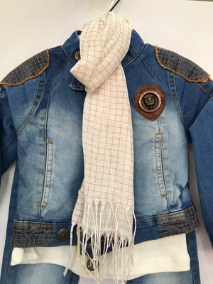 Джинсовый костюмчик-тройка для мальчика - 250 000 сум / комплект