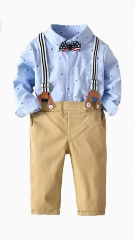 160 000 сум Теплая рубашка-боди с брюками для мальчика