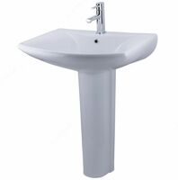  Полукруглая раковина с пьедесталом 65 см - 