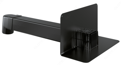 Парапетная воронка с листвоуловителем и отводом VC-PP 100x100 кровельная воронка слив