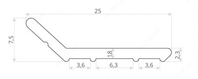 Рейка краевая - RK2 - 30 000 сум / шт.
