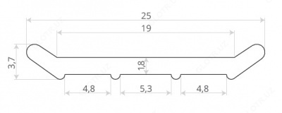 Рейка прижимная - RP2 планка для кровли 2м - 28 000 сум / шт.