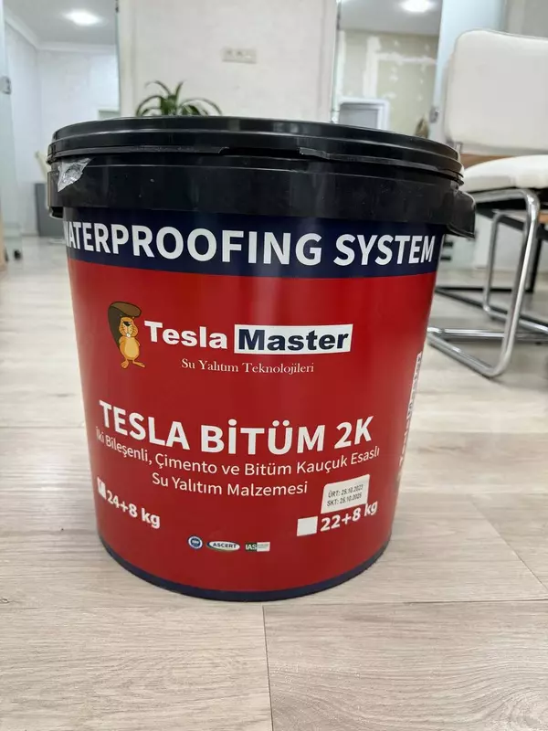 Гидроизоляция 2к Двухкомпонентная на битумный основе (ТУРЦИЯ) - по запросу