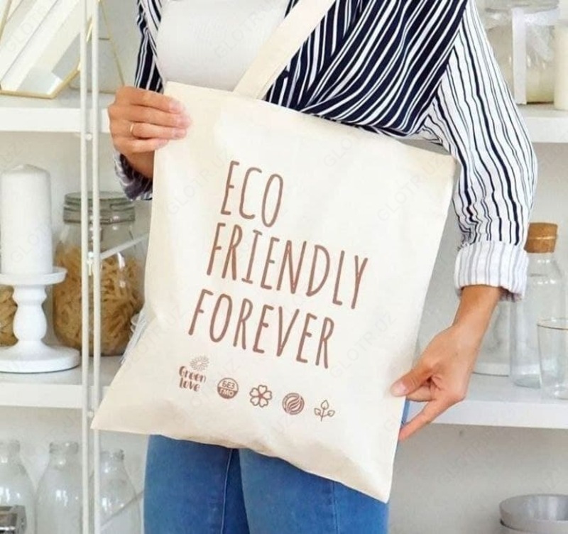 Эко-сумка с нанесением Eco friendly - по запросу