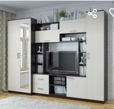 Стенка-полки под телевизор (TV зона) Арт 033