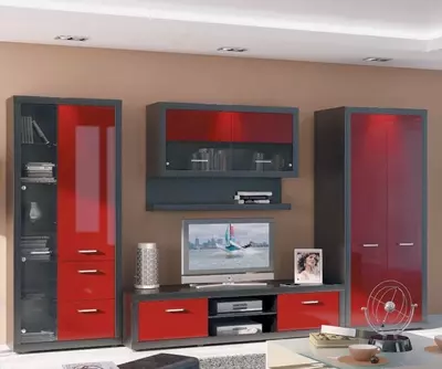 Стенка-полки под телевизор (TV зона) Арт 037