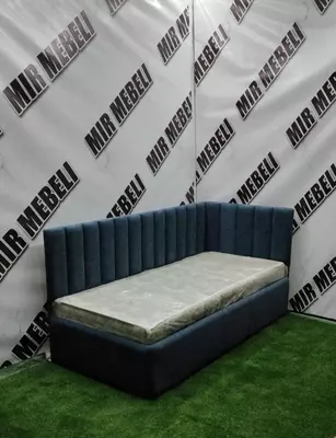 Кровать угловая с мягкими спинками, арт 001