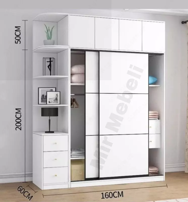 Гардеробный шкаф с купе системой MEPA 011