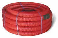 Гофра ПНД d-50 2 х стенная с протяжной проволокой